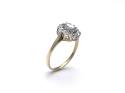 9ct Aquamarine & Diamond Cluster Ring