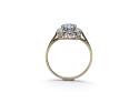 9ct Aquamarine & Diamond Cluster Ring