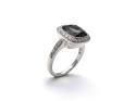 18ct Smokey Quartz & Diamond Ring