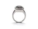 18ct Smokey Quartz & Diamond Ring