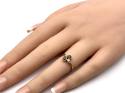 18ct Garnet & Diamond Ring