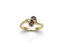18ct Garnet & Diamond Ring