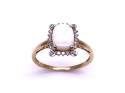 9ct Opal & Diamond Ring