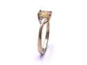 9ct Fire Opal & Diamond Ring