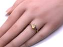 9ct Fire Opal & Diamond Ring