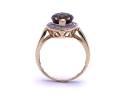 9ct Smokey Quartz & Diamond Ring