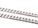 Silver Flat Curb Chain 23 Inches