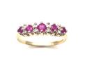 9ct Ruby & Diamond Eternity Ring