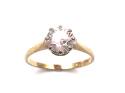 9ct Yellow Gold CZ Solitaire Ring