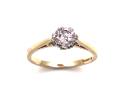 9ct Yellow Gold CZ Solitaire Ring
