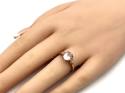 9ct Morganite & Diamond Ring