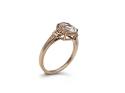 9ct Morganite & Diamond Ring