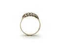 9ct Yellow Gold 3 Row Keeper Ring