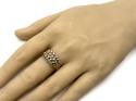 9ct Yellow Gold 3 Row Keeper Ring