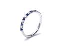 Platinum Sapphire & Diamond Eternity Ring