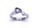 9ct Tanzanite & Diamond Ring