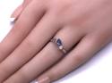 9ct Tanzanite & Diamond Ring