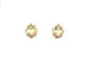 9ct Yellow Gold Peridot Stud Earrings