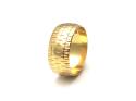 18ct Patterned Wedding Ring 7.5mm
