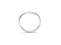 18ct White Gold Shaped Wedding Ring 3mm