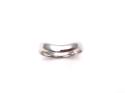 18ct White Gold Shaped Wedding Ring 3mm