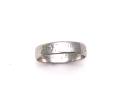 18ct White Gold Patterned Wedding Ring