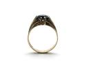 9ct Yellow Gold Garnet Solitaire Ring