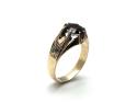 9ct Yellow Gold Garnet Solitaire Ring