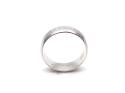 18ct White Gold Patterned Ring 6.5mm