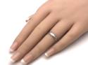 9ct White Gold Wedding Ring 4mm