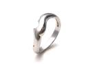 Platinum Shaped Wedding Band 3mm