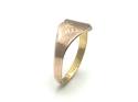 9ct Rose Gold Baby Heart Signet Ring
