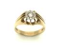 9ct Yellow Gold Diamond Solitaire Ring