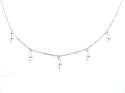 Silver Lightning Bolt Charm Necklet
