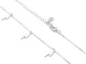 Silver Lightning Bolt Charm Necklet