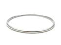 Silver Solid Rounded Bangle
