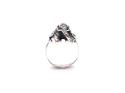 Silver Elephant Head Ring Size T