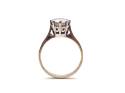 Silver Cubic Zirconia Solitaire Ring