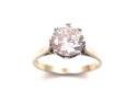 Silver Cubic Zirconia Solitaire Ring