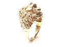 9ct Yellow Gold Lions Head Ring