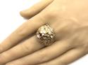 9ct Yellow Gold Lions Head Ring