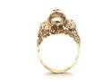 9ct Yellow Gold Lions Head Ring