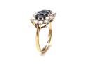 9ct Sapphire & CZ Cluster Ring