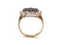 9ct Sapphire & CZ Cluster Ring
