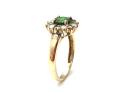 9ct Zircon & Synthectic Opal Ring