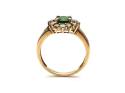 9ct Zircon & Synthectic Opal Ring