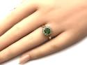 9ct Zircon & Synthectic Opal Ring
