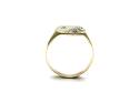 9ct Yellow Gold Diamond Signet Ring