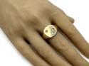 9ct Yellow Gold Diamond Signet Ring