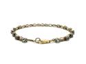 9ct Yellow Gold Blue Topaz Bracelet